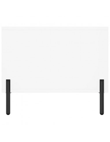 Tavolino da Salotto Bianco 90x50x40 cm in Legno Multistrato