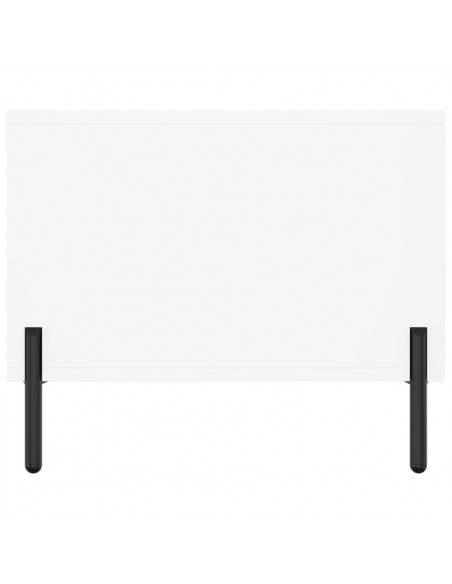 Tavolino da Salotto Bianco 90x50x40 cm in Legno Multistrato