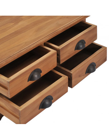 Tavolino da Caffè 68x68x30cm in Legno Massello di Teak