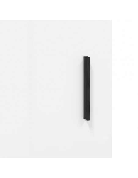 Tavolino da Salotto Bianco Lucido 90x50x40 cm Legno Multistrato