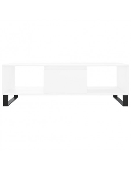 Tavolino da Salotto Bianco 104x60x35 cm in Legno Multistrato