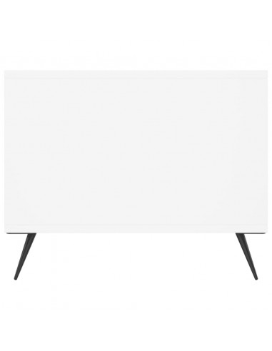 Tavolino da Salotto Bianco 90x50x40 cm in Legno Multistrato