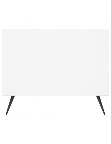 Tavolino da Salotto Bianco 90x50x40 cm in Legno Multistrato