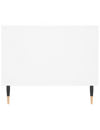 Tavolino da Salotto Bianco 90x50x40 cm in Legno Multistrato