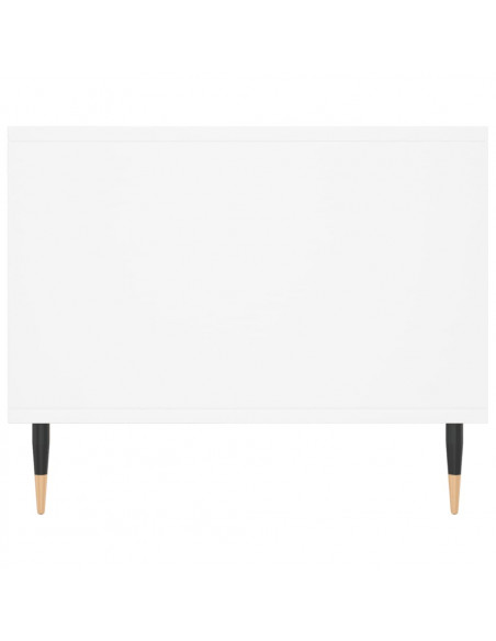 Tavolino da Salotto Bianco 90x50x40 cm in Legno Multistrato