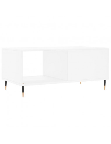 Tavolino da Salotto Bianco 90x50x40 cm in Legno Multistrato
