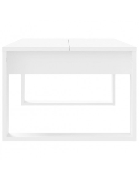 Tavolino da Salotto Bianco 102x50x35 cm in Legno Multistrato