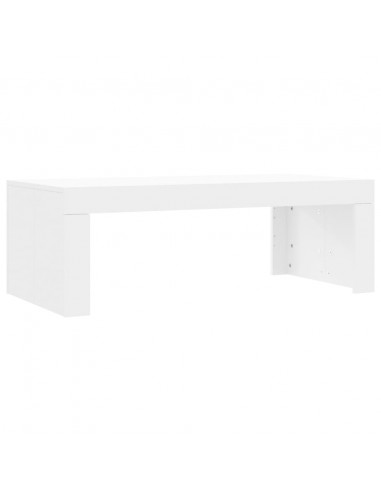 Tavolino da Salotto Bianco 102x50x36 cm in Legno Multistrato