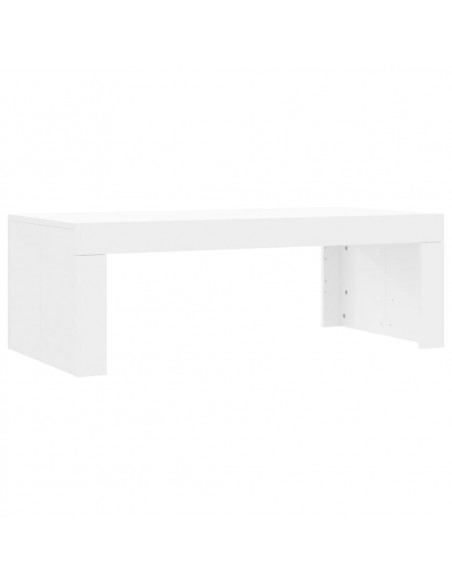 Tavolino da Salotto Bianco 102x50x36 cm in Legno Multistrato