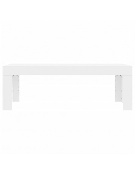 Tavolino da Salotto Bianco 102x50x36 cm in Legno Multistrato