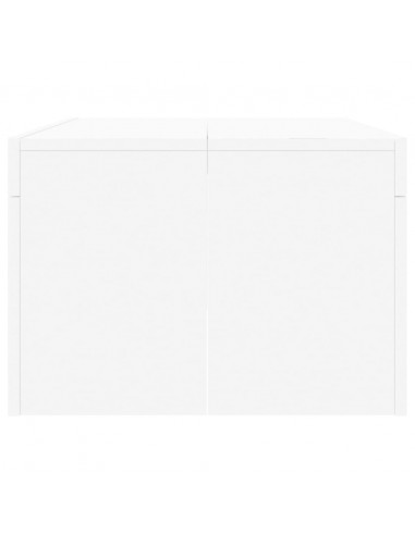 Tavolino da Salotto Bianco 102x50x36 cm in Legno Multistrato