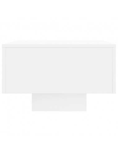 Tavolino da Salotto Bianco 100x49,5x31 cm in Legno Multistrato