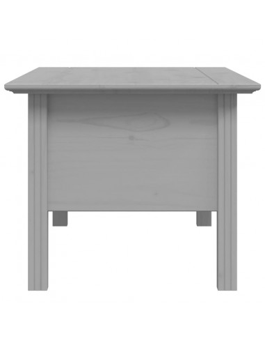 Tavolino da Salotto BODO 100x55x45cm Legno Massello Pino Grigio
