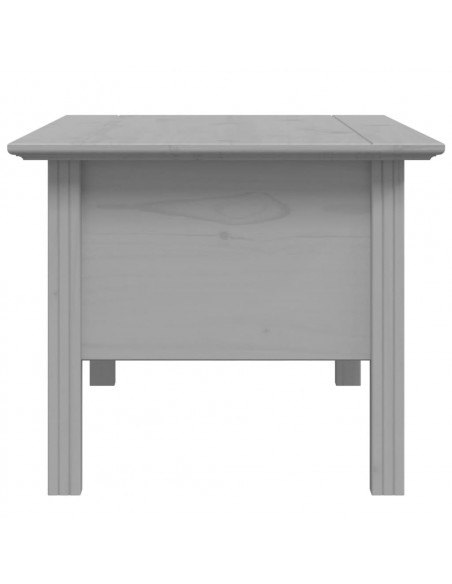 Tavolino da Salotto BODO 100x55x45cm Legno Massello Pino Grigio