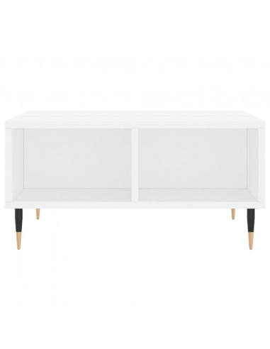 Tavolino da Salotto Bianco 60x60x30 cm in Legno Multistrato