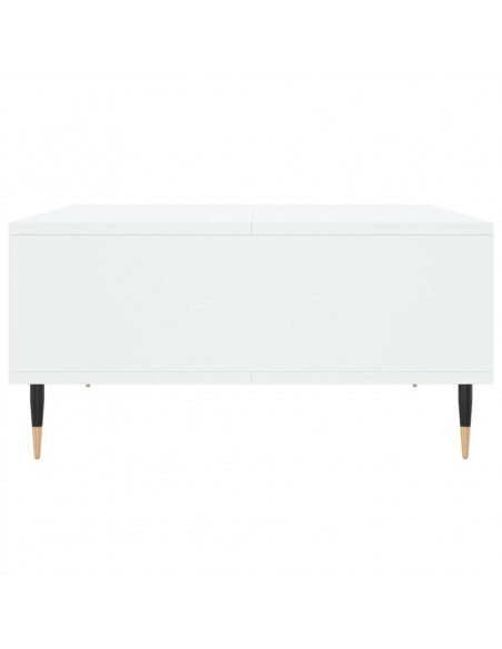 Tavolino da Salotto Bianco 60x60x30 cm in Legno Multistrato