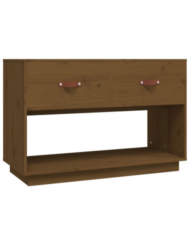 Mobile Porta TV Miele 90x40x60 cm in Legno Massello di Pino