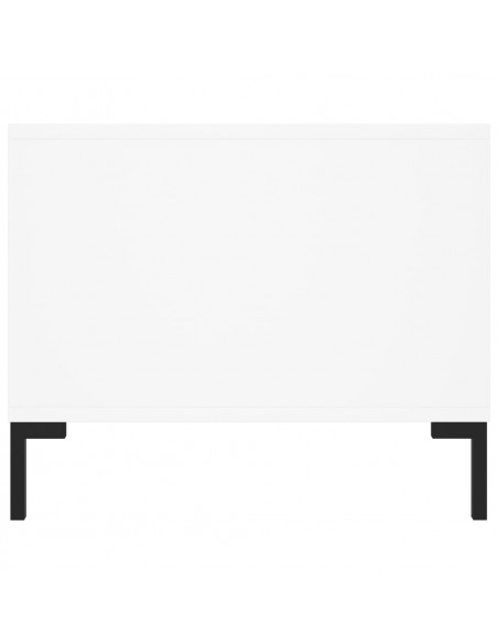 Tavolino da Salotto Bianco 102x50x40 cm in Legno Multistrato