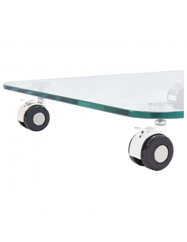 Tavolino da Caffè 45x40x63 cm in Vetro Temperato