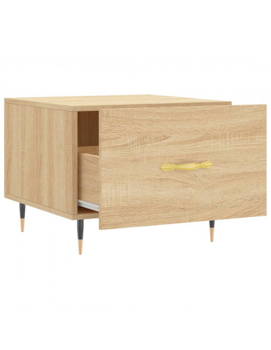 Tavolini Salotto 2pz Rovere Sonoma 50x50x40cm Legno Multistrato