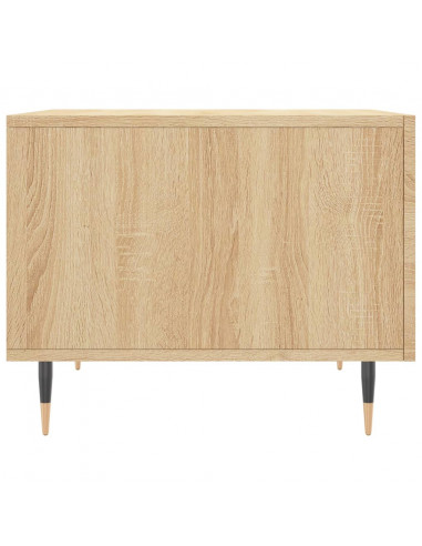 Tavolini Salotto 2pz Rovere Sonoma 50x50x40cm Legno Multistrato
