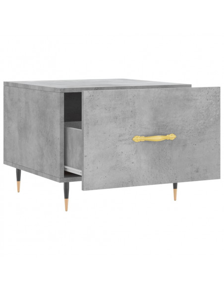 Tavolini Salotto 2pz Grigio Cemento 50x50x40 Legno Multistrato