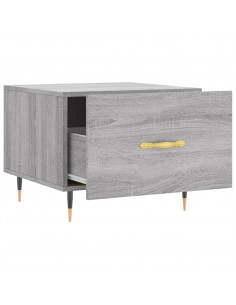 Tavolini Salotto 2pz Grigio Sonoma 50x50x40cm Legno Multistrato 2