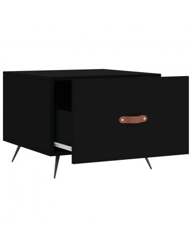 Tavolini da Salotto 2 pz Neri 50x50x40 cm in Legno Multistrato