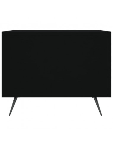 Tavolini da Salotto 2 pz Neri 50x50x40 cm in Legno Multistrato