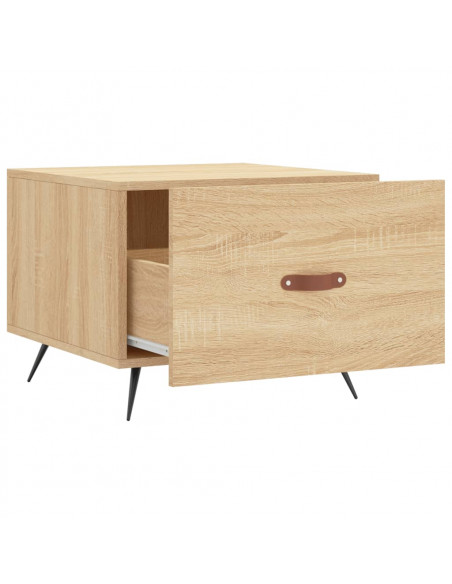 Tavolini Salotto 2pz Rovere Sonoma 50x50x40cm Legno Multistrato