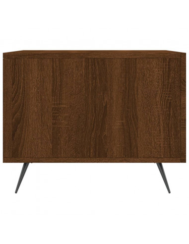 Tavolini Salotto 2 pz Rovere Marrone 50x50x40 Legno Multistrato