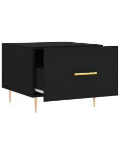 Tavolini da Salotto 2 pz Neri 50x50x40 cm in Legno Multistrato 2