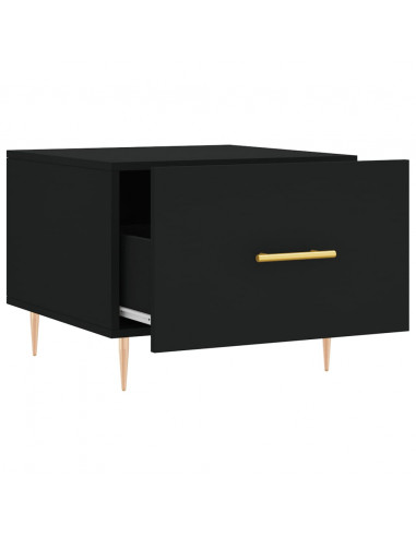 Tavolini da Salotto 2 pz Neri 50x50x40 cm in Legno Multistrato