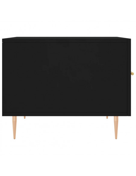 Tavolini da Salotto 2 pz Neri 50x50x40 cm in Legno Multistrato