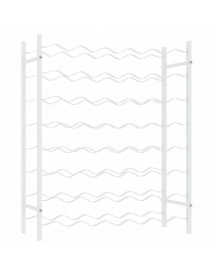 Portabottiglie per 48 Bottiglie Bianco in Metallo 2