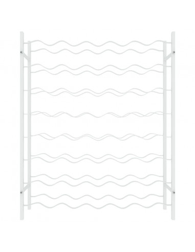 Portabottiglie per 48 Bottiglie Bianco in Metallo