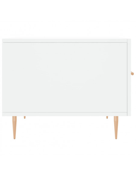 Tavolini da Salotto 2 pz Bianchi 50x50x40 cm Legno Multistrato