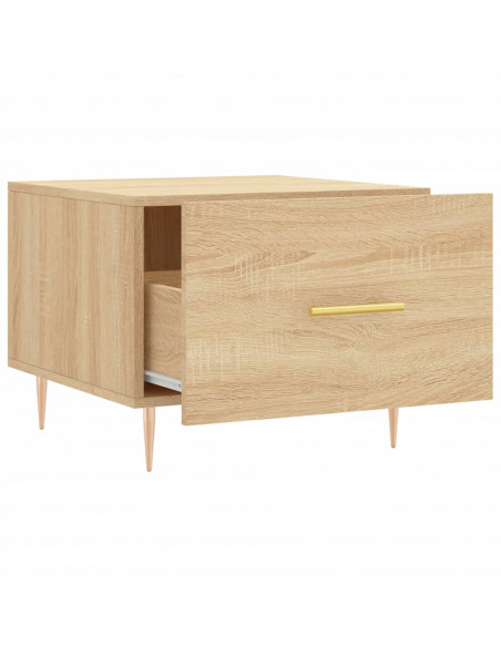 Tavolini Salotto 2pz Rovere Sonoma 50x50x40cm Legno Multistrato