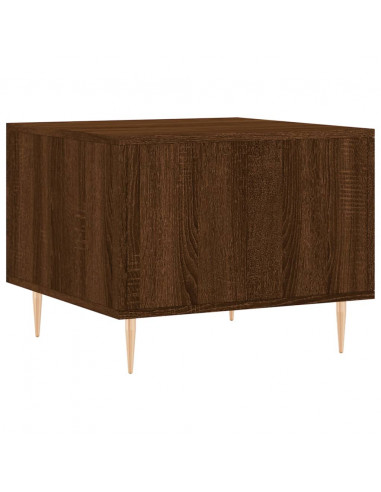 Tavolini Salotto 2 pz Rovere Marrone 50x50x40 Legno Multistrato