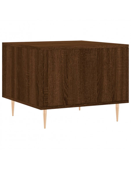 Tavolini Salotto 2 pz Rovere Marrone 50x50x40 Legno Multistrato