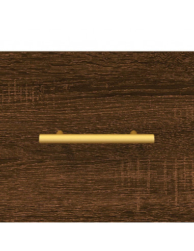 Tavolini Salotto 2 pz Rovere Marrone 50x50x40 Legno Multistrato