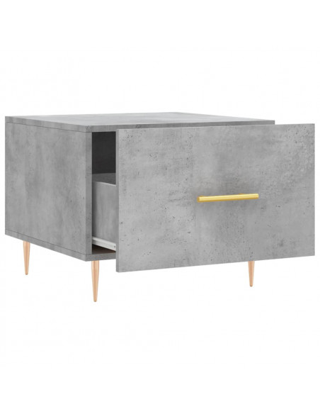Tavolini Salotto 2pz Grigio Cemento 50x50x40 Legno Multistrato
