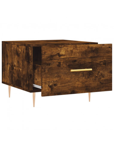 Tavolini Salotto 2 pz Rovere Fumo 50x50x40cm Legno Multistrato
