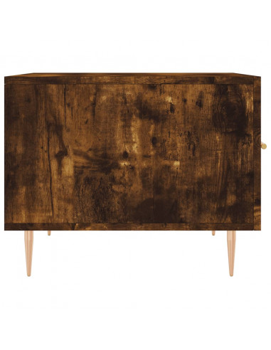 Tavolini Salotto 2 pz Rovere Fumo 50x50x40cm Legno Multistrato