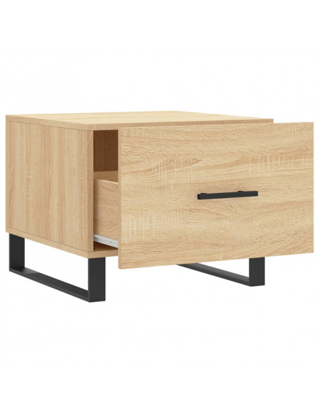 Tavolini Salotto 2pz Rovere Sonoma 50x50x40cm Legno Multistrato
