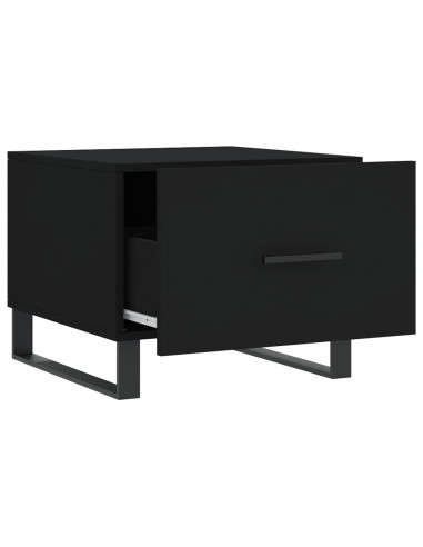 Tavolini da Salotto 2 pz Neri 50x50x40 cm in Legno Multistrato