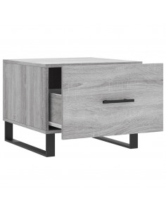 Tavolini Salotto 2pz Grigio Sonoma 50x50x40cm Legno Multistrato 2