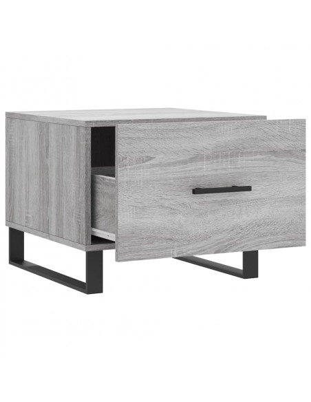 Tavolini Salotto 2pz Grigio Sonoma 50x50x40cm Legno Multistrato