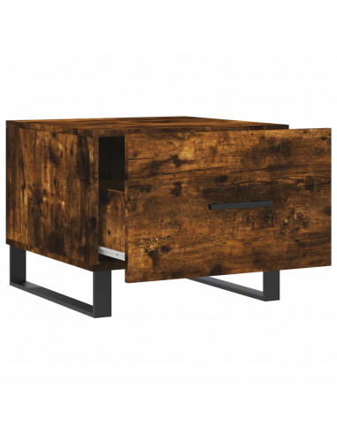 Tavolini Salotto 2 pz Rovere Fumo 50x50x40cm Legno Multistrato