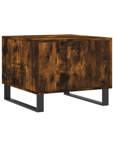 Tavolini Salotto 2 pz Rovere Fumo 50x50x40cm Legno Multistrato